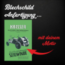 Blechschild mit Wunschmotiv